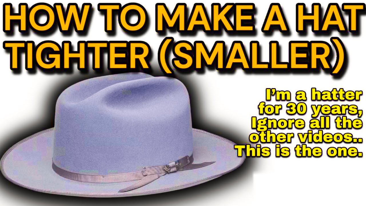 How to Tighten A Hat - Make A Hat Smaller - The Correct Way to Size Down a  Hat 